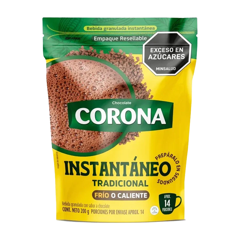CHOCOLATE CORONA INSTANTANEO X 200 GR