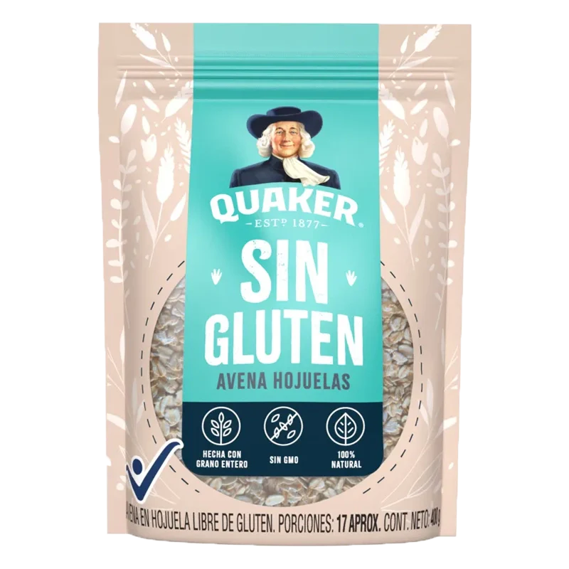 AVENA QUAKER SIN GLUTEN X 400 GR