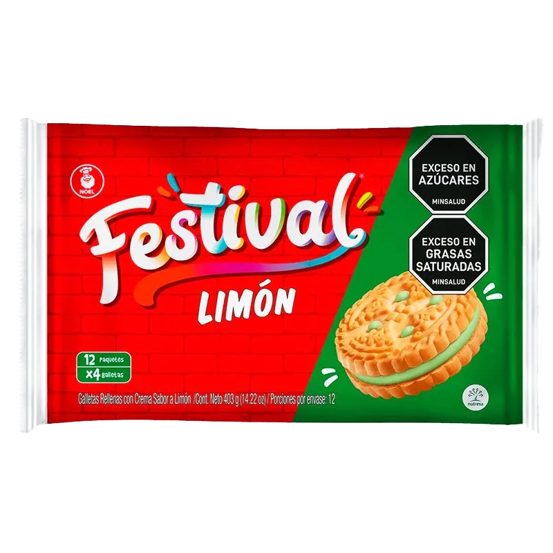 GALLETA FESTIVAL LIMON X 12 X 600GR