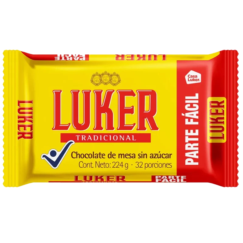 CHOCOLATE LUKER AMARGO X 224 GR