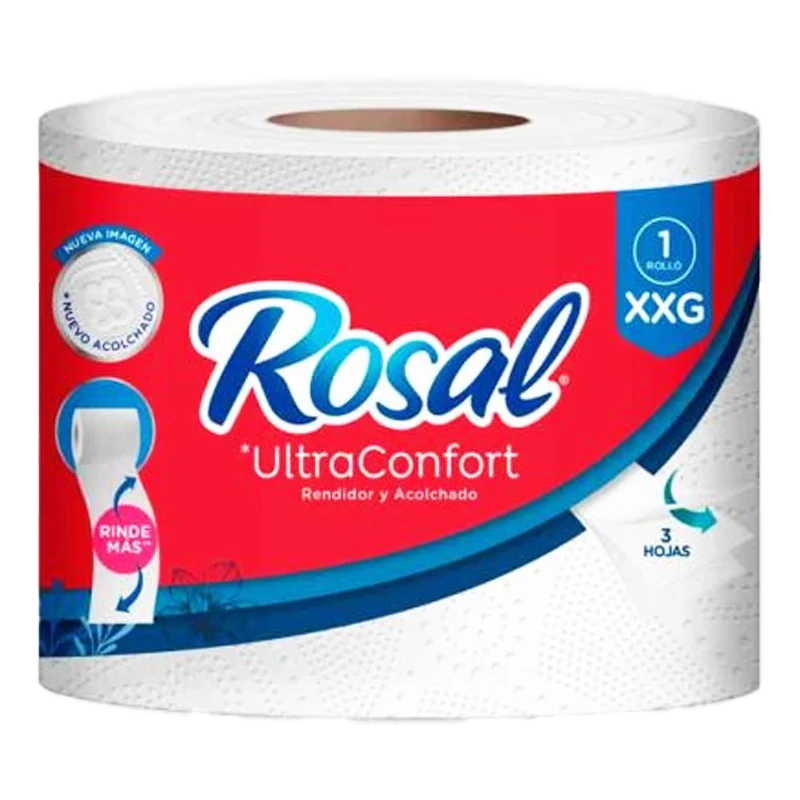 PAPEL HIGIENICO ROSAL XXG X UNIDAD