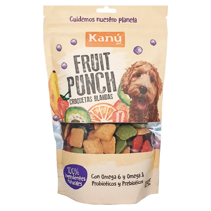 GALLETA PARA MASCOTAS KANU FRUIT PUNCH X 200 GR