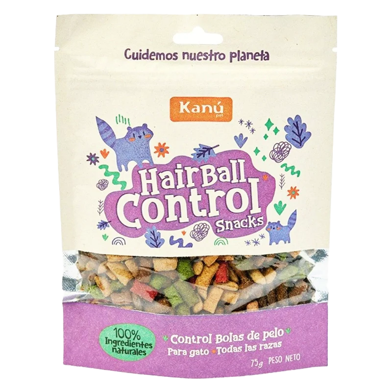 GALLETA PARA GATOS KANU HAIRBALL X 75GR