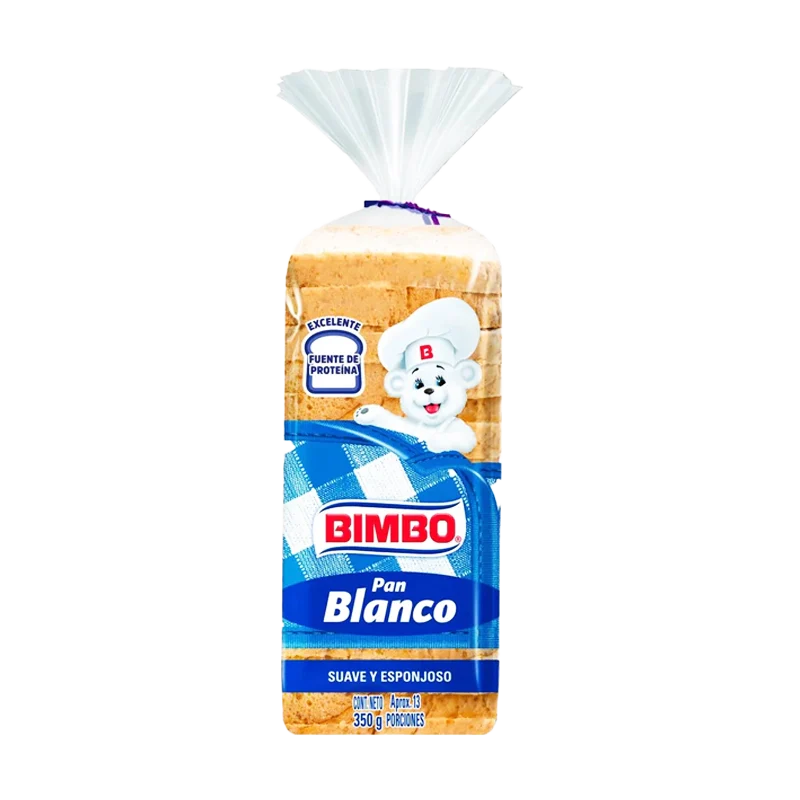 PAN TAJADO BIMBO BLANCO   X 350 GR