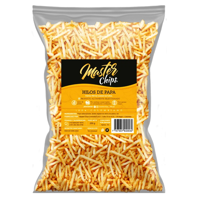 HILOS DE PAPA MASTER CHIPS X 250GR