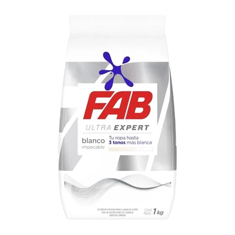 DETERGENTE FAB POLVO ULTRA BLANCO X 1KL