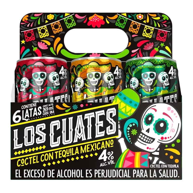 COCTEL LOS CUATES SURTIDO X 6 X 269 ML