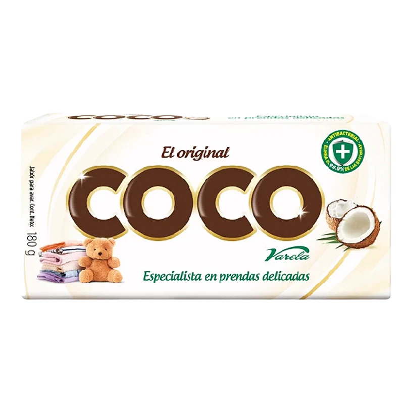 JABON COCO VARELA BARRA X 180 GR