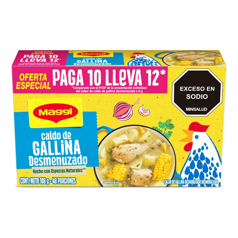 CALDO MAGGI GALLINA DESMENUZADO X 108 GR