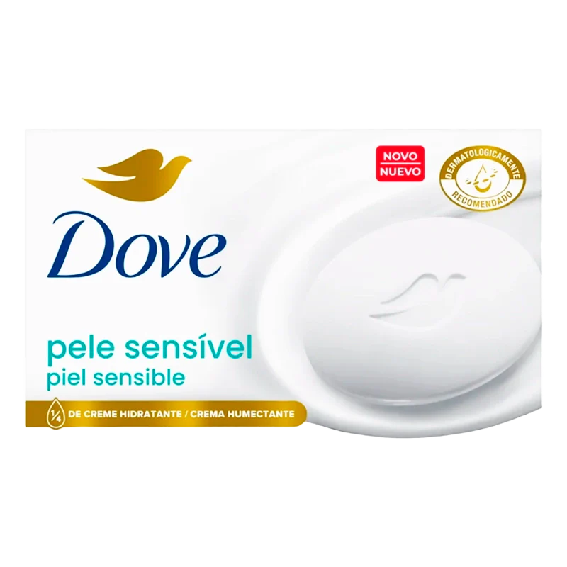 JABON DOVE BARRA PIEL SENSIBLE X 90GR