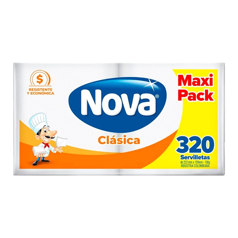 SERVILLETA NOVA CLASICA X 320 UND