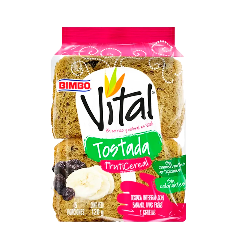 TOSTADA VITAL BIMBO FRUTICEREAL X 120 GR