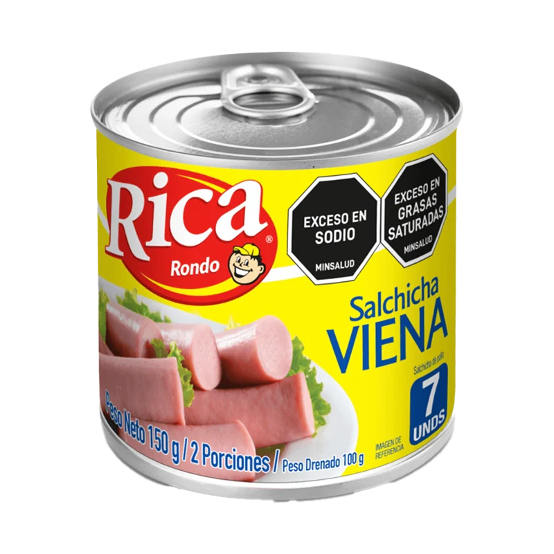 SALCHICHA RICA VIENA  X 150 GR