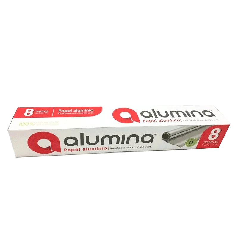 PAPEL ALUMINIO ALUMINA CAJA X 8MT DISPEN