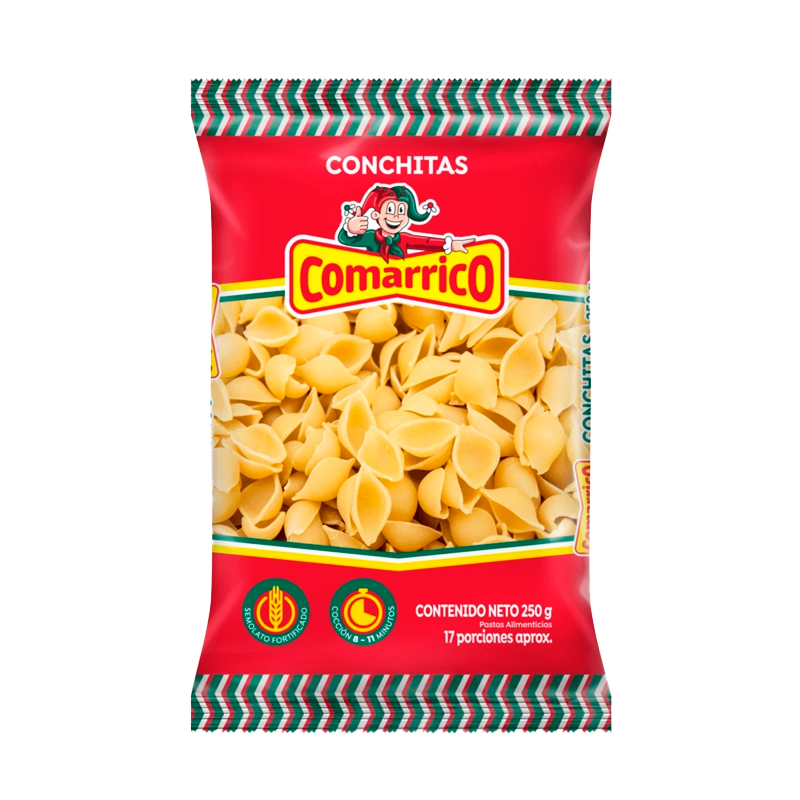 PASTAS COMARRICO CONCHITAS X 250 GR