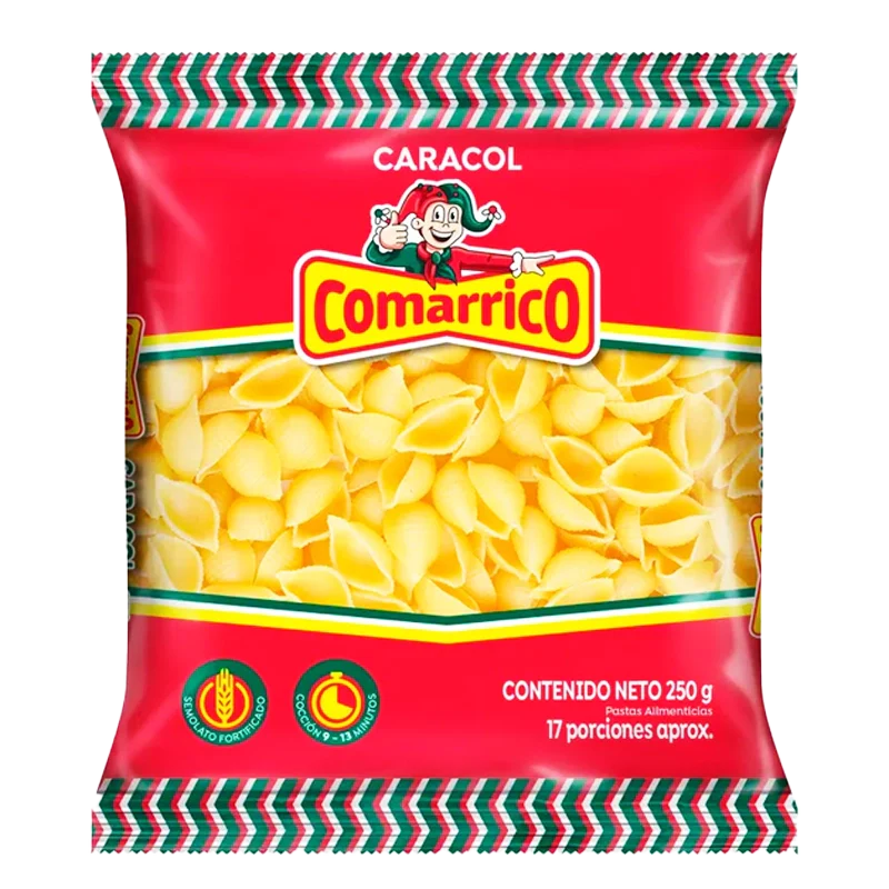 PASTA COMARRICO CARACOL X 250GR