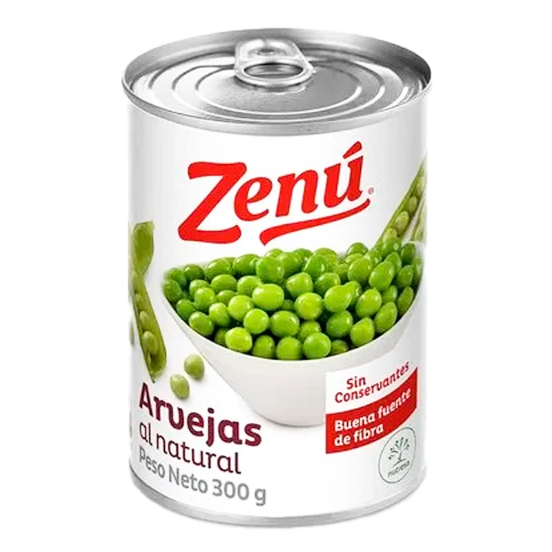 ARVEJAS ZENU AL NATURAL  X 300 GR