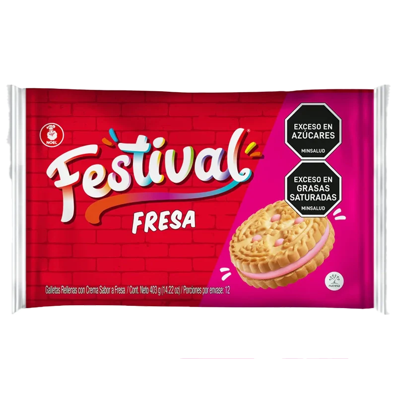 GALLETA FESTIVAL FRESA BS 12 X 4 JUEG