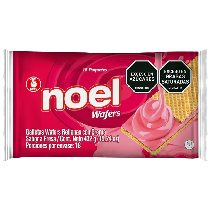 GALLETA WAFER NOEL FRESA BS 18X4