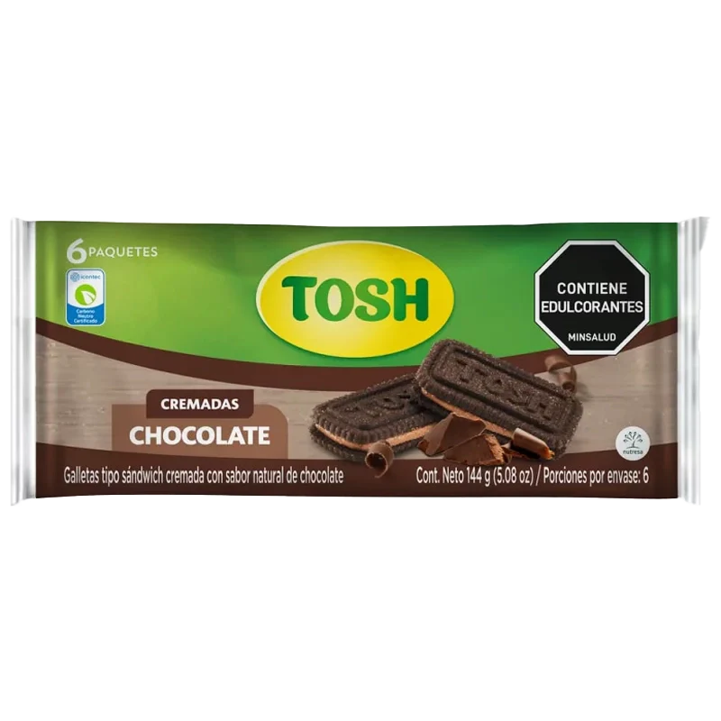 GALLETA TOSH CHOCOLATE BS 6X2