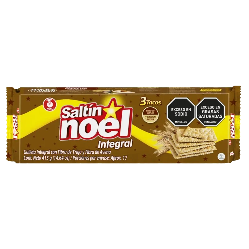 GALLETA SALTIN NOEL DOBLE FIBRA TC X3