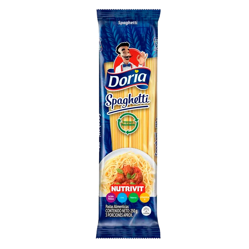 PASTA DORIA SPAGHETTI CLASICA X250GR