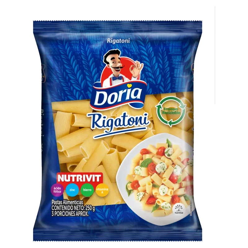 PASTA DORIA RIGATONI  CLASICA X 250G