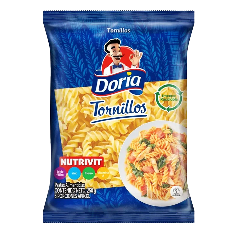 PASTA DORIA TORNILLO  CLASICAX250GR