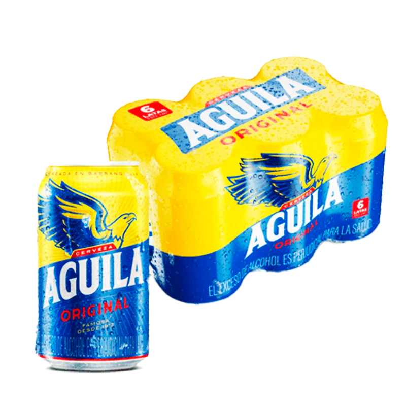 CERVEZA AGUILA LATA X 6 X 330 ML