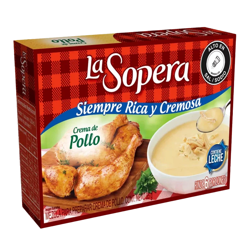 CREMA LA SOPERA 6 PORCIONES POLLO X 78GR