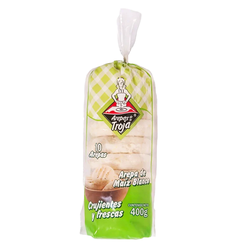 AREPA DE LA TROJA REDONDA X 10 UND X 400G
