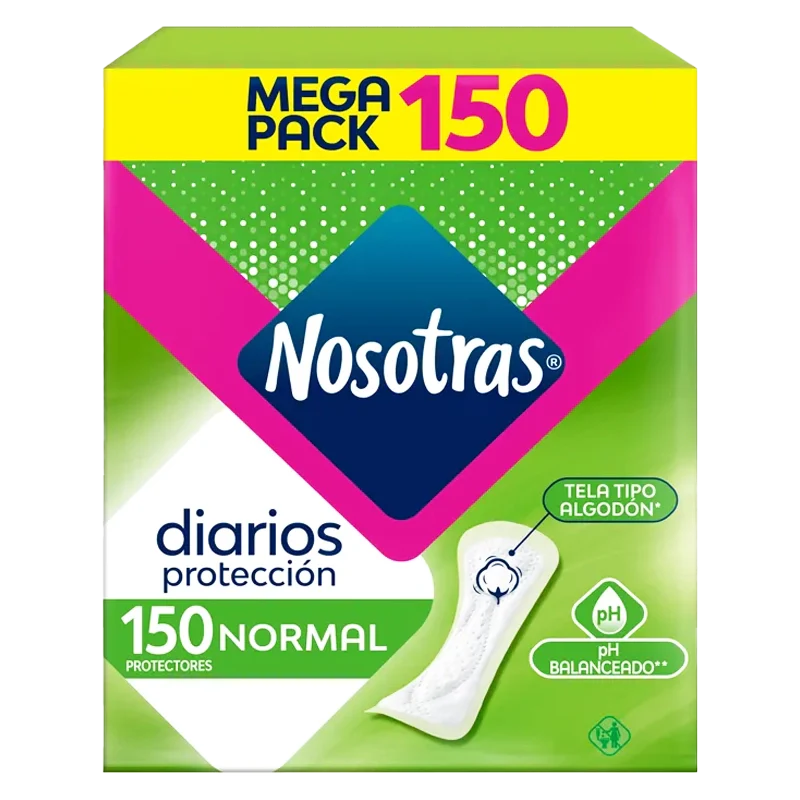 PROTECTORES NOSOTRAS DIARIOS X 150 UND