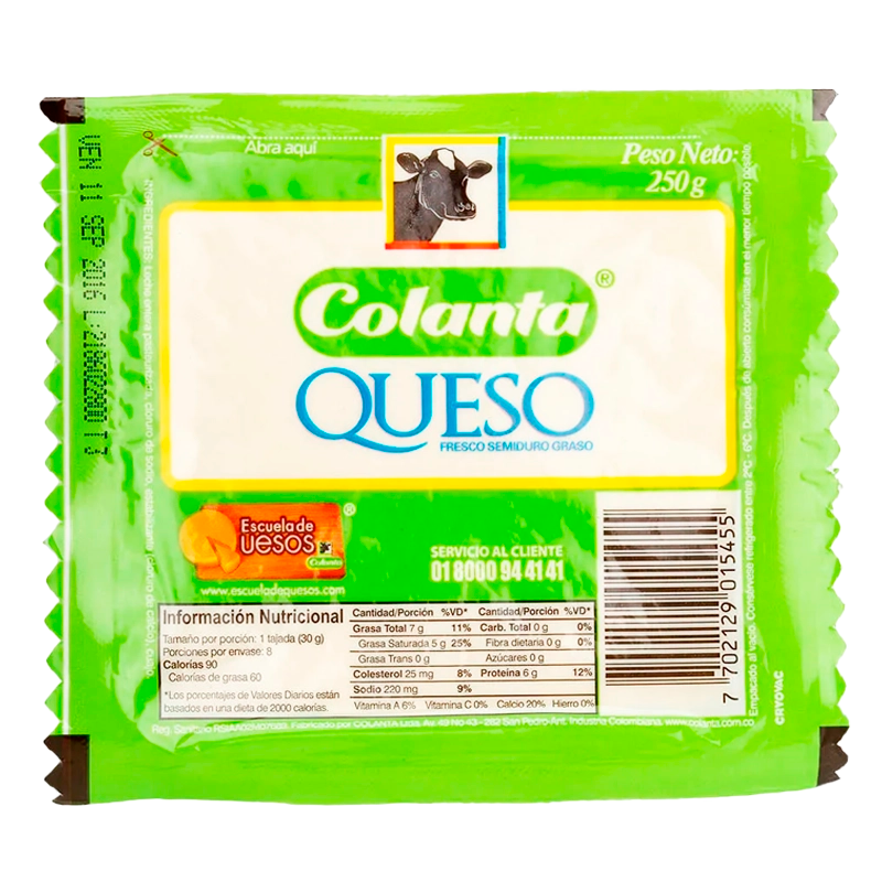 QUESO BLANCO COLANTA 250G