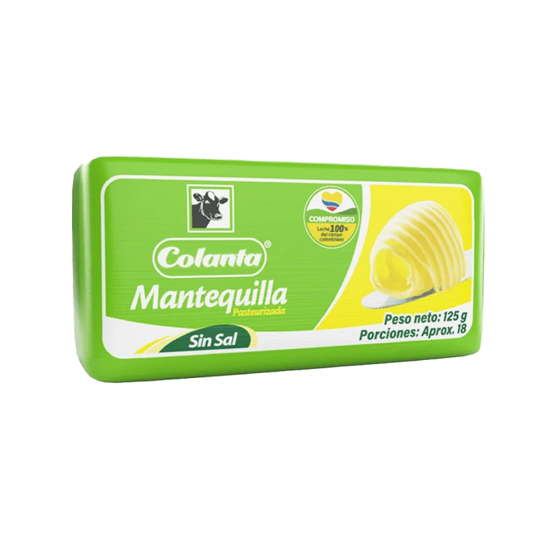MANTEQUILLA COLANTA SIN SAL X 125G
