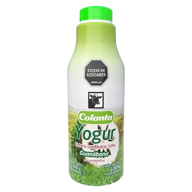 YOGUR COLANTA GUANABANA  GARRAFA X 1000G