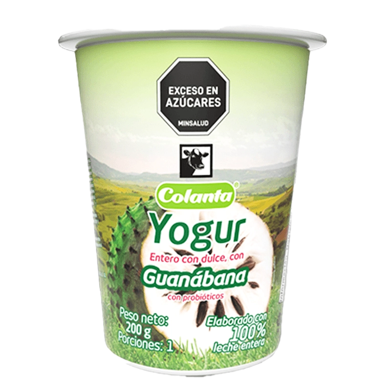 YOGURT COLANTA GUANABANA  VASO 200 GR