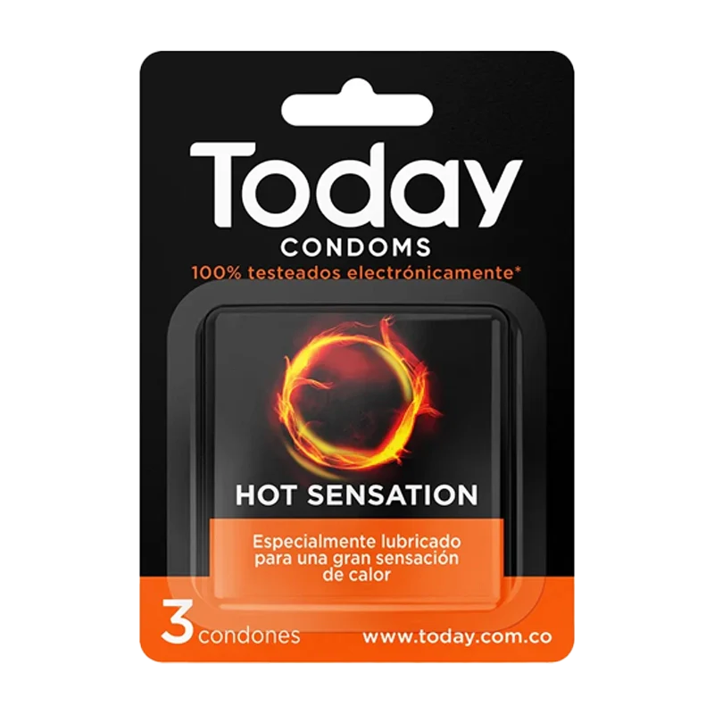 PRESERVATIVO TODAY HOT SENSATION X 3 UND