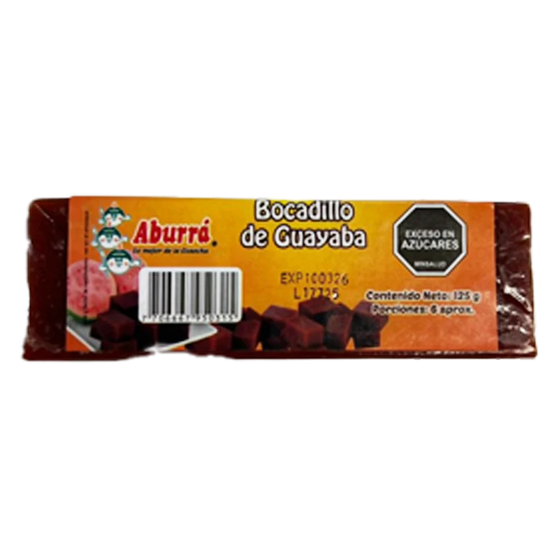 BOCADILLO DE GUAYABA ABURRA X 125 GR