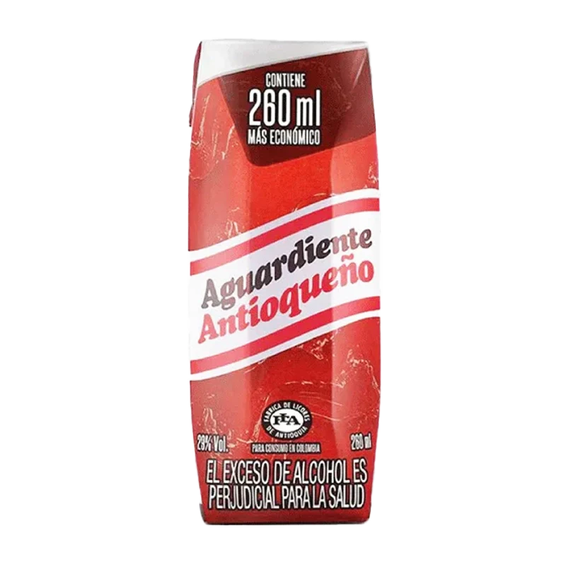 AGUARDIENTE ANTIOQUEÑO X 260 ML
