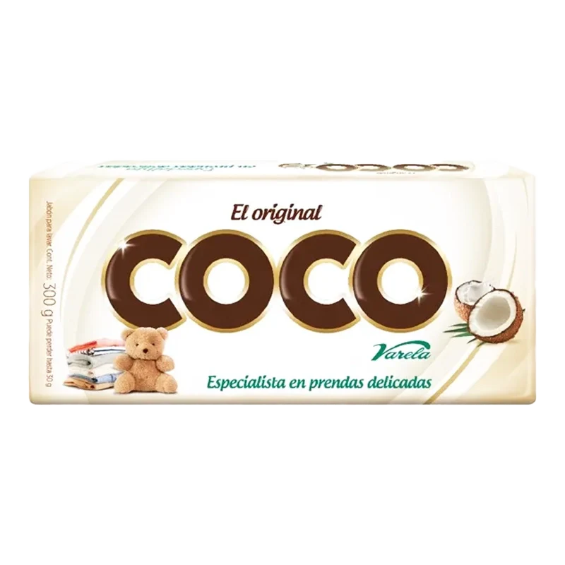 JABON BARRA COCO VARELA X 300 GR