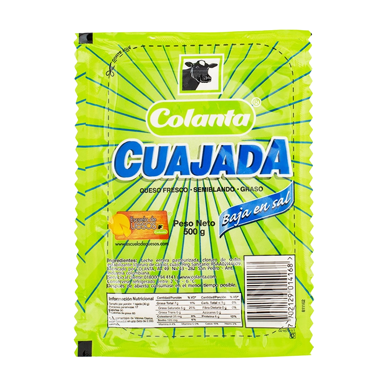 CUAJADA COLANTA AL VACIO X 500 GR