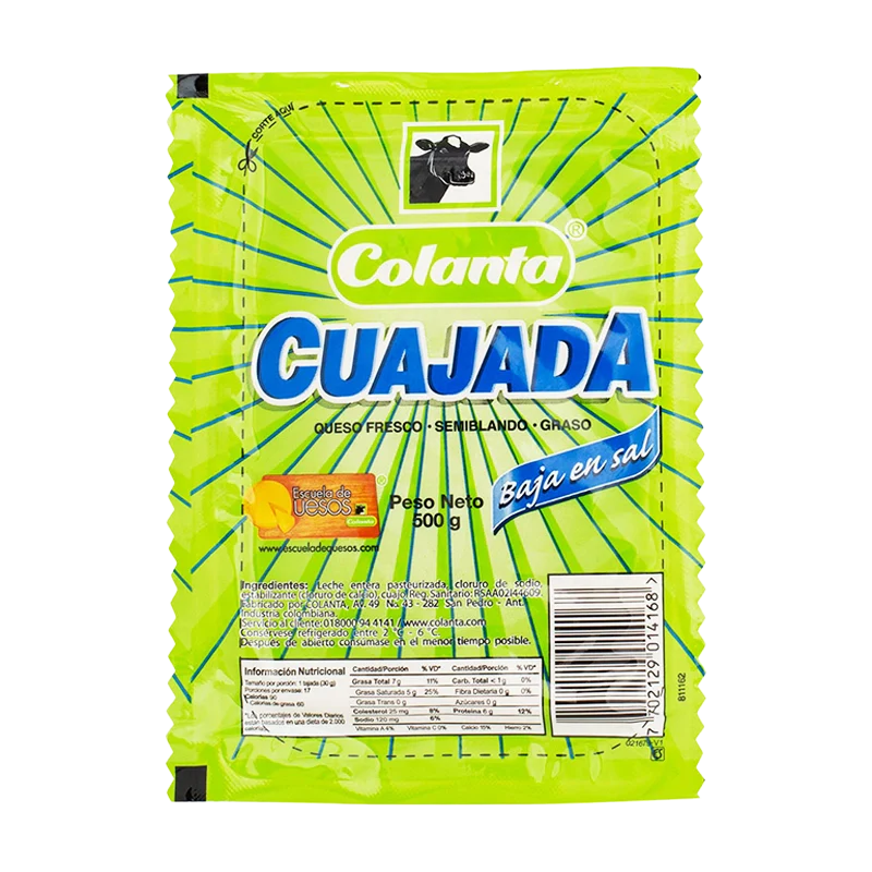 CUAJADA COLANTA AL VACIO X 500 GR