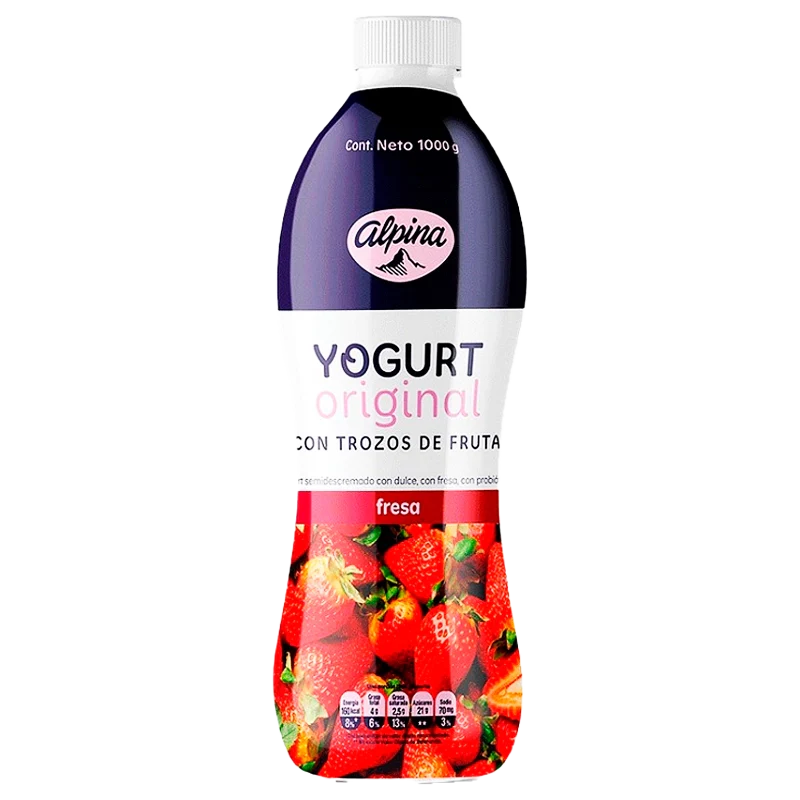 YOGURT FRESA ALPINA X 1000 ML
