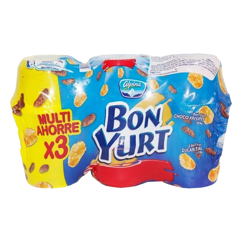 BONYURT ALPINA AZUCAR CHOCO X 3 X 170 GR