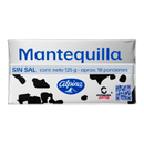 MANTEQUILLA ALPINA SIN SAL A X 125 GR