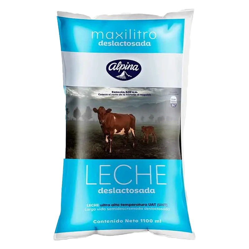 LECHE ALPINA DESLACTOSADA UHT  X 1100 ML