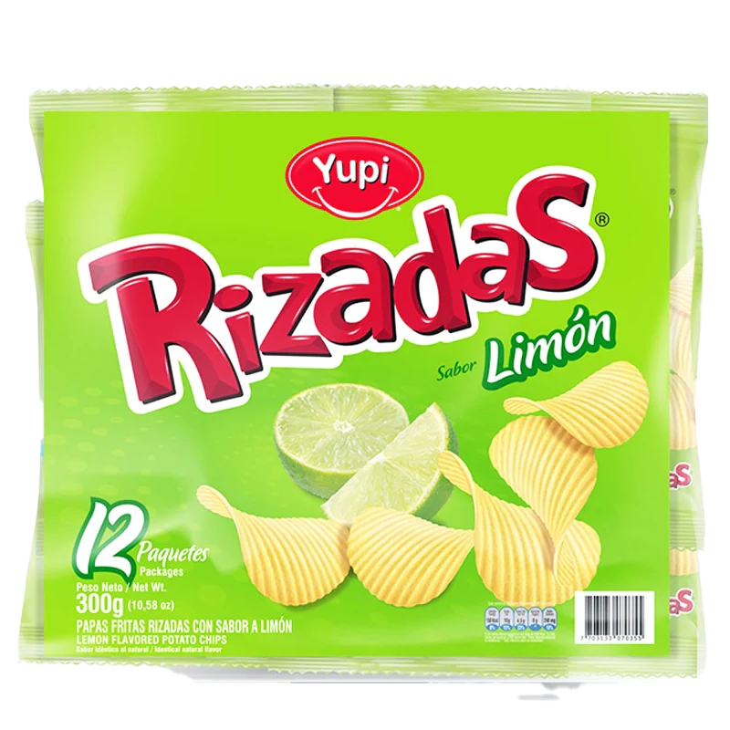 PAPAS RIZADAS LIMON X 12 UND
