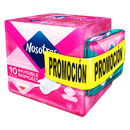 TOALLAS NOSOTRAS INVISIBLE RAPIGEL X 10 + PROTECTORES DIARIOS