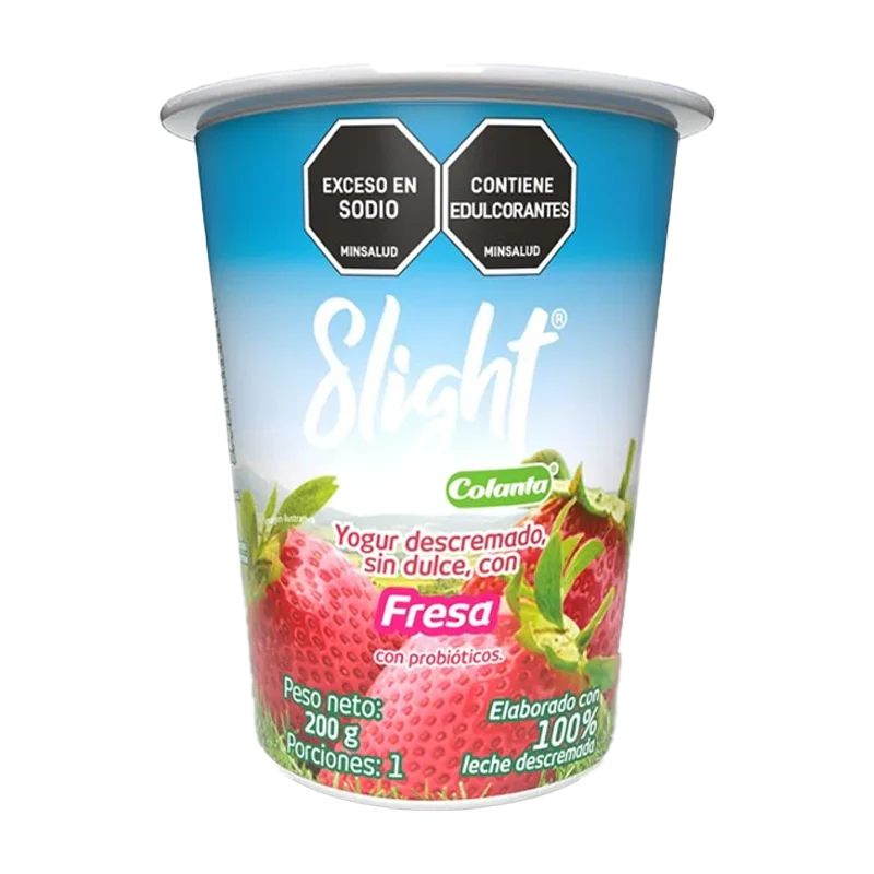 YOGURT COLANTA FRESA SLIGHT VASO  200G