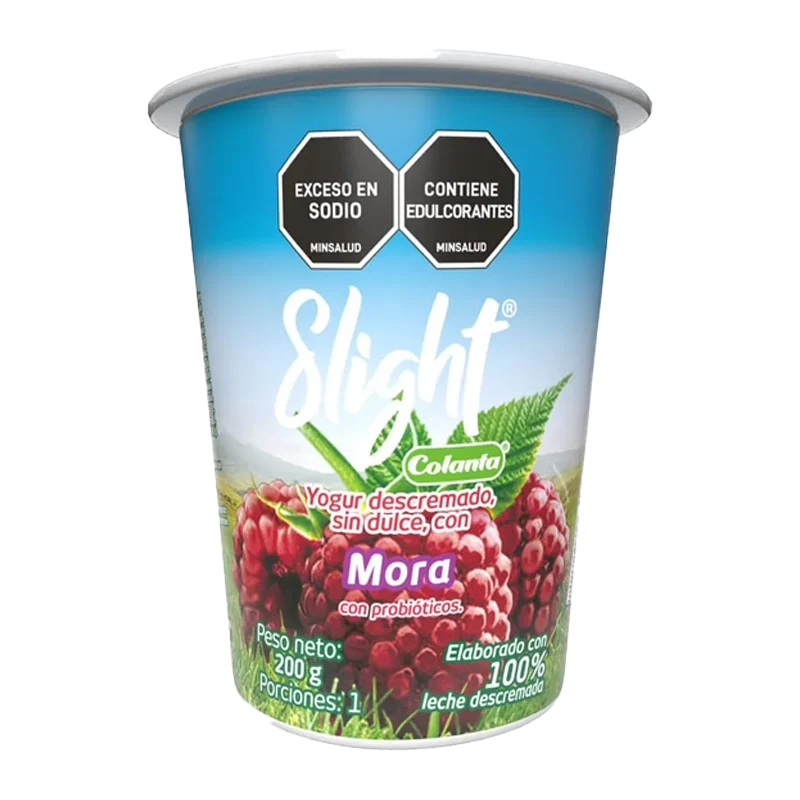 YOGURT COLANTA MORA SLIGHT VASO  200G